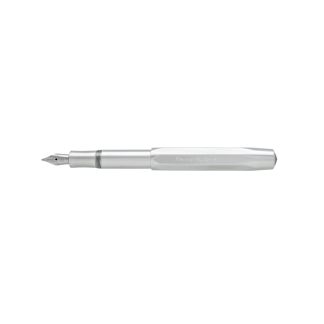 Kaweco AL Sport Fountain Pen - Raw Aluminium — engraving example