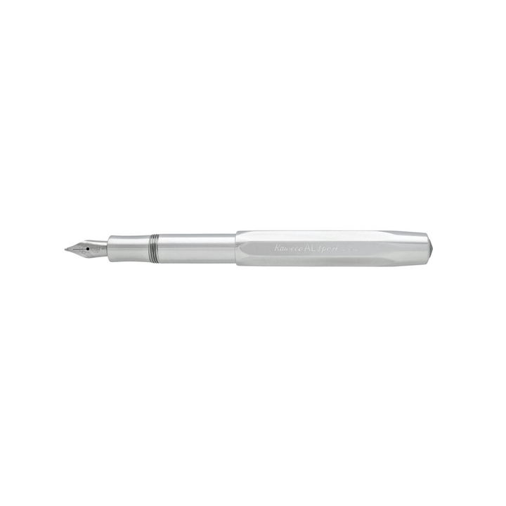 Kaweco AL Sport Fountain Pen - Raw Aluminium — engraving example