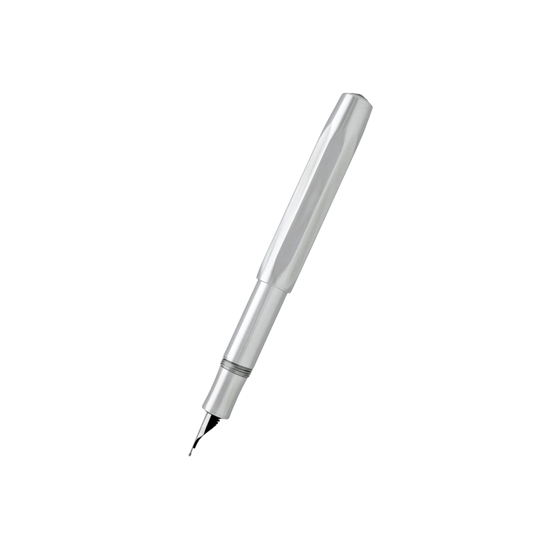 Kaweco AL Sport Fountain Pen - Raw Aluminium — nib close-up