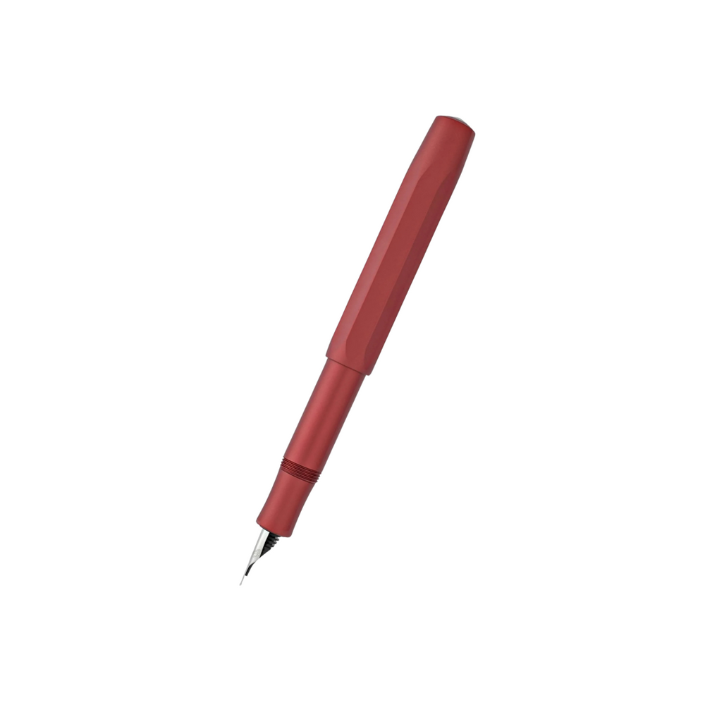 Kaweco AL Sport Fountain Pen Deep in Red — Kaweco fountain pen — precision nib writing instrument, at Cityluxe Singapore stationery store