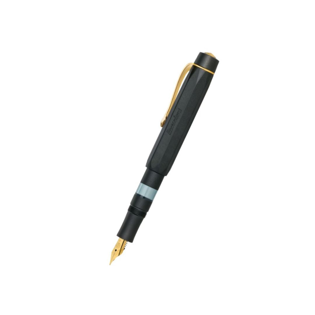 Kaweco AL Sport PISTON FILLER Starter Set - Black — writing at an angle