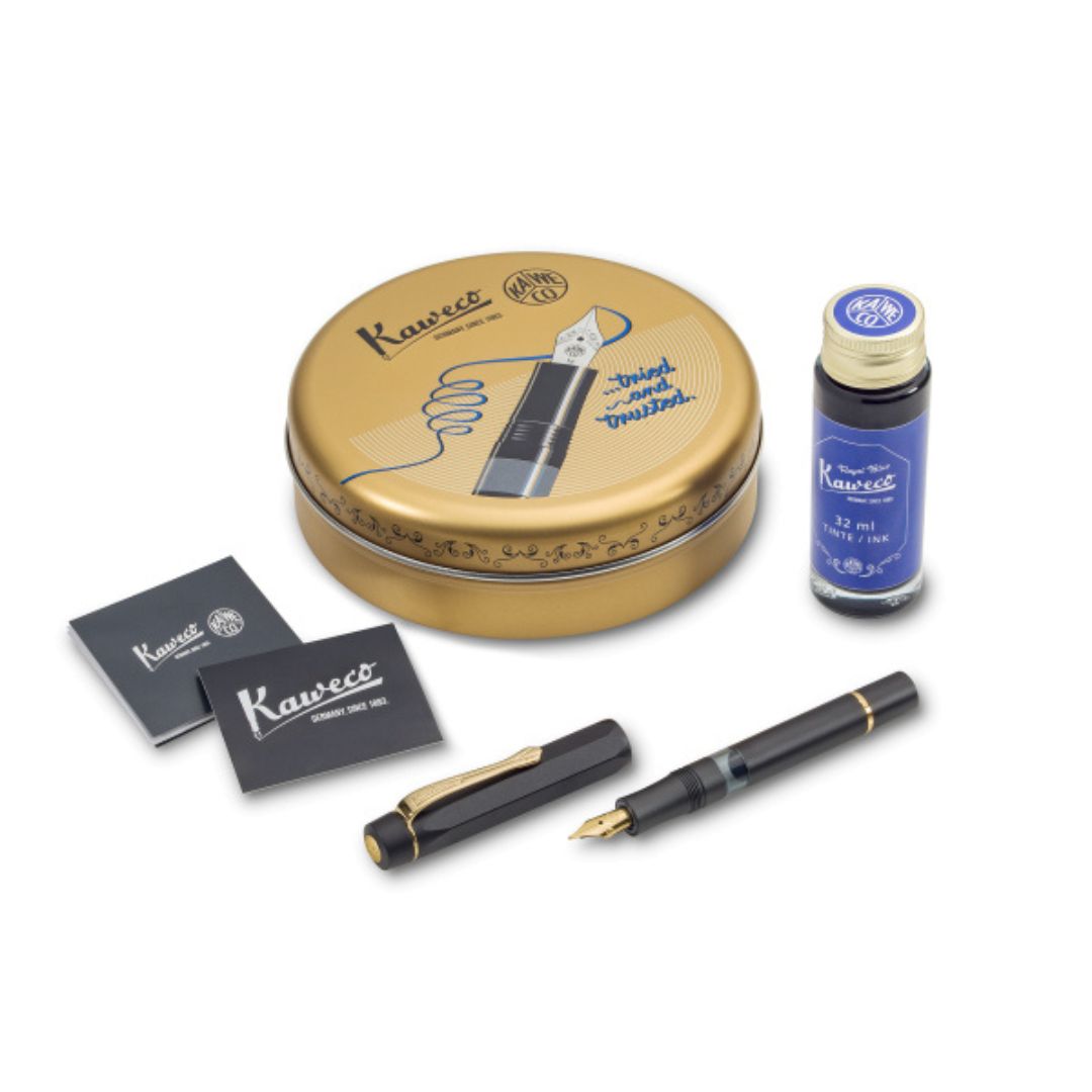 Kaweco AL Sport PISTON FILLER Starter Set - Black — capped