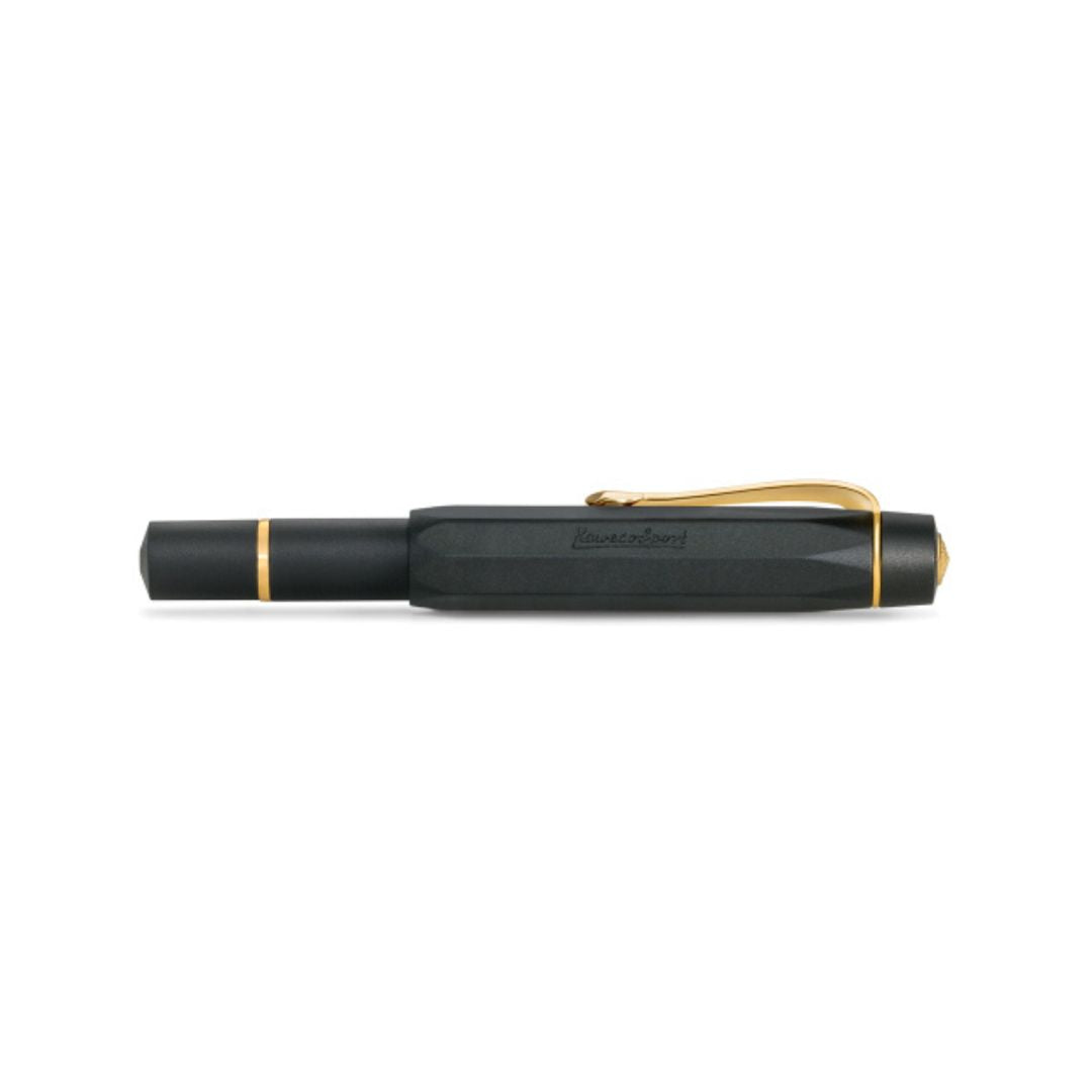 Kaweco AL Sport PISTON FILLER Starter Set - Black — flat lay