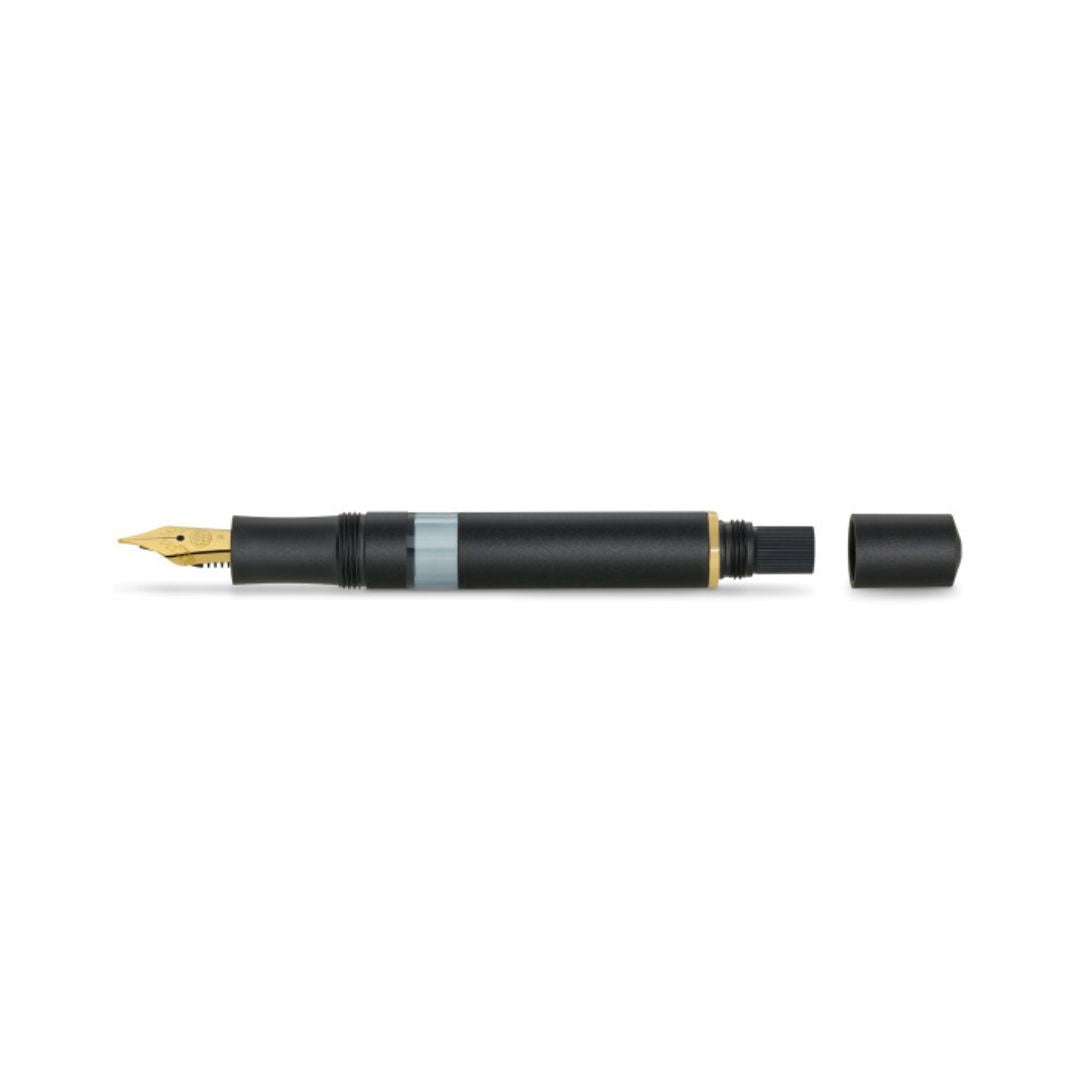 Kaweco AL Sport PISTON FILLER Starter Set - Black — flat lay