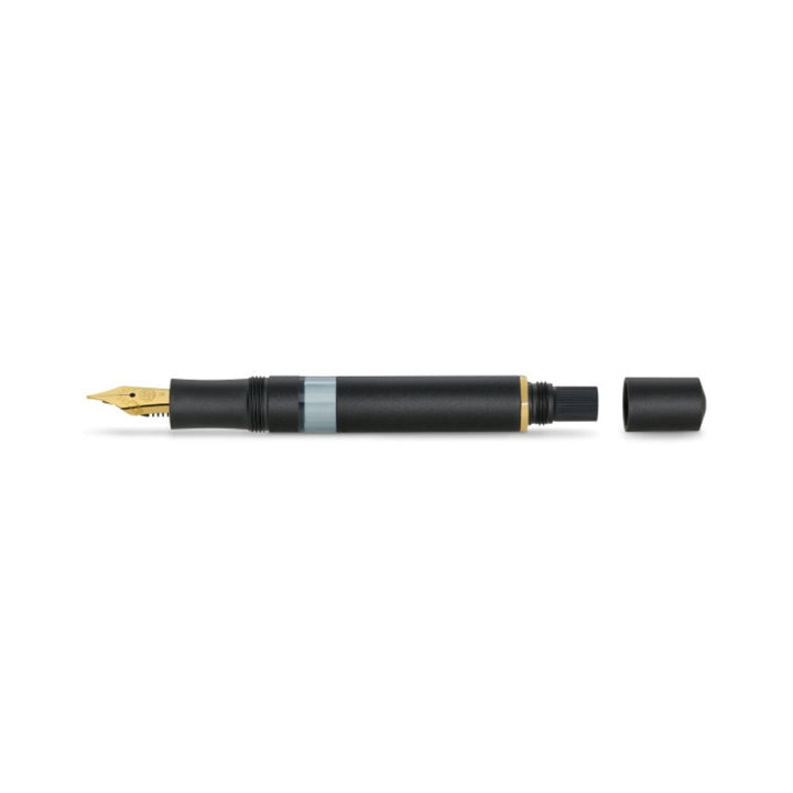 Kaweco AL Sport PISTON FILLER Starter Set - Black — flat lay