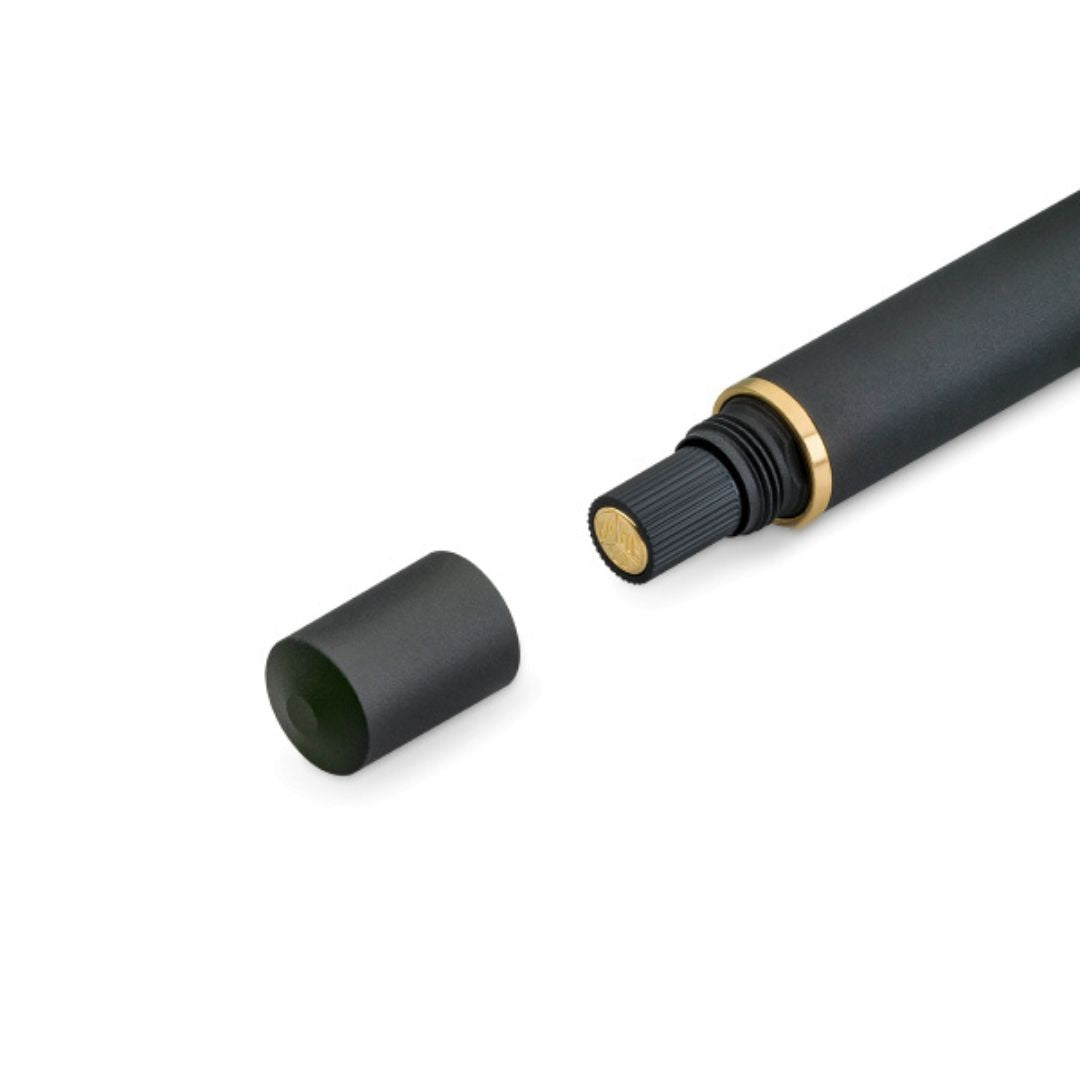 Kaweco AL Sport PISTON FILLER Starter Set - Black — flat lay