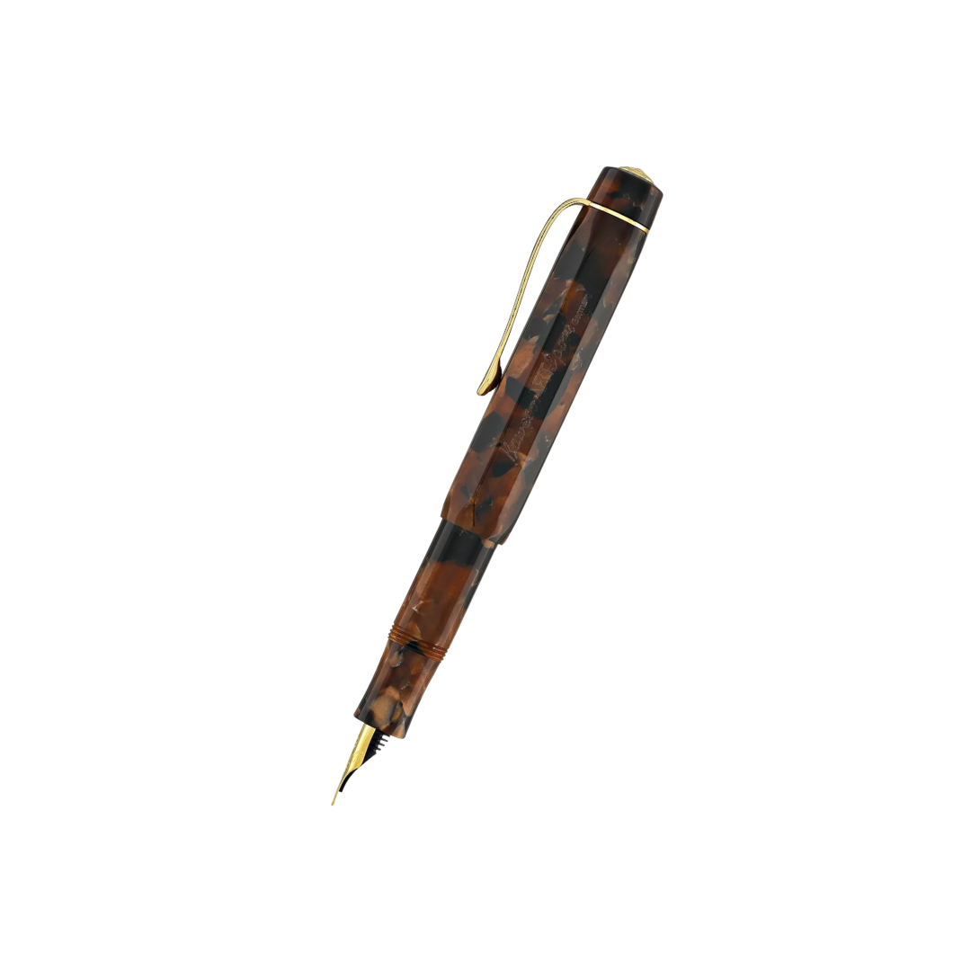 Kaweco Art Sport Fountain Pen - Hickory Brown — nib close-up