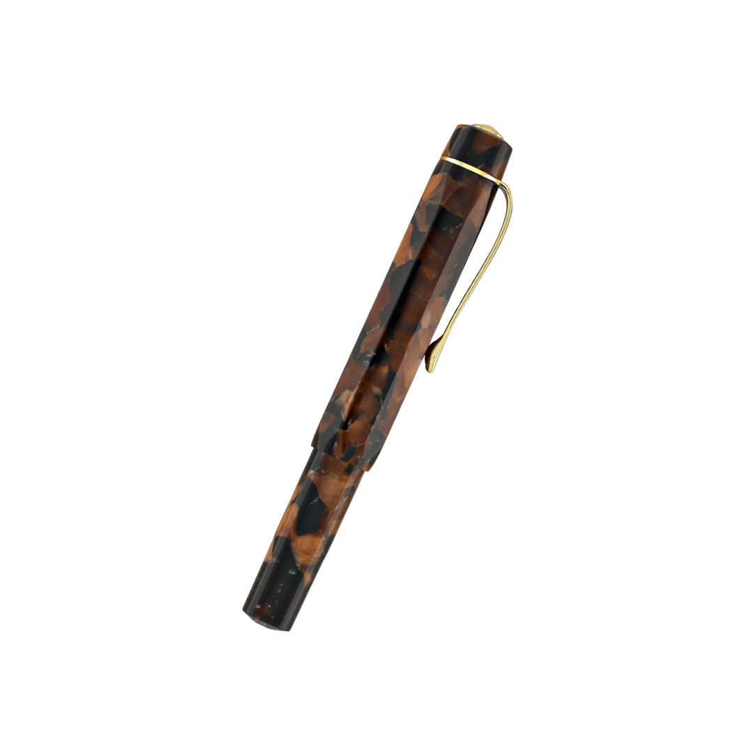 Kaweco Art Sport Fountain Pen - Hickory Brown — writing at an angle
