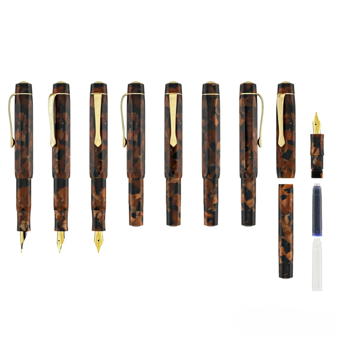 Kaweco Art Sport Fountain Pen - Hickory Brown — flat lay