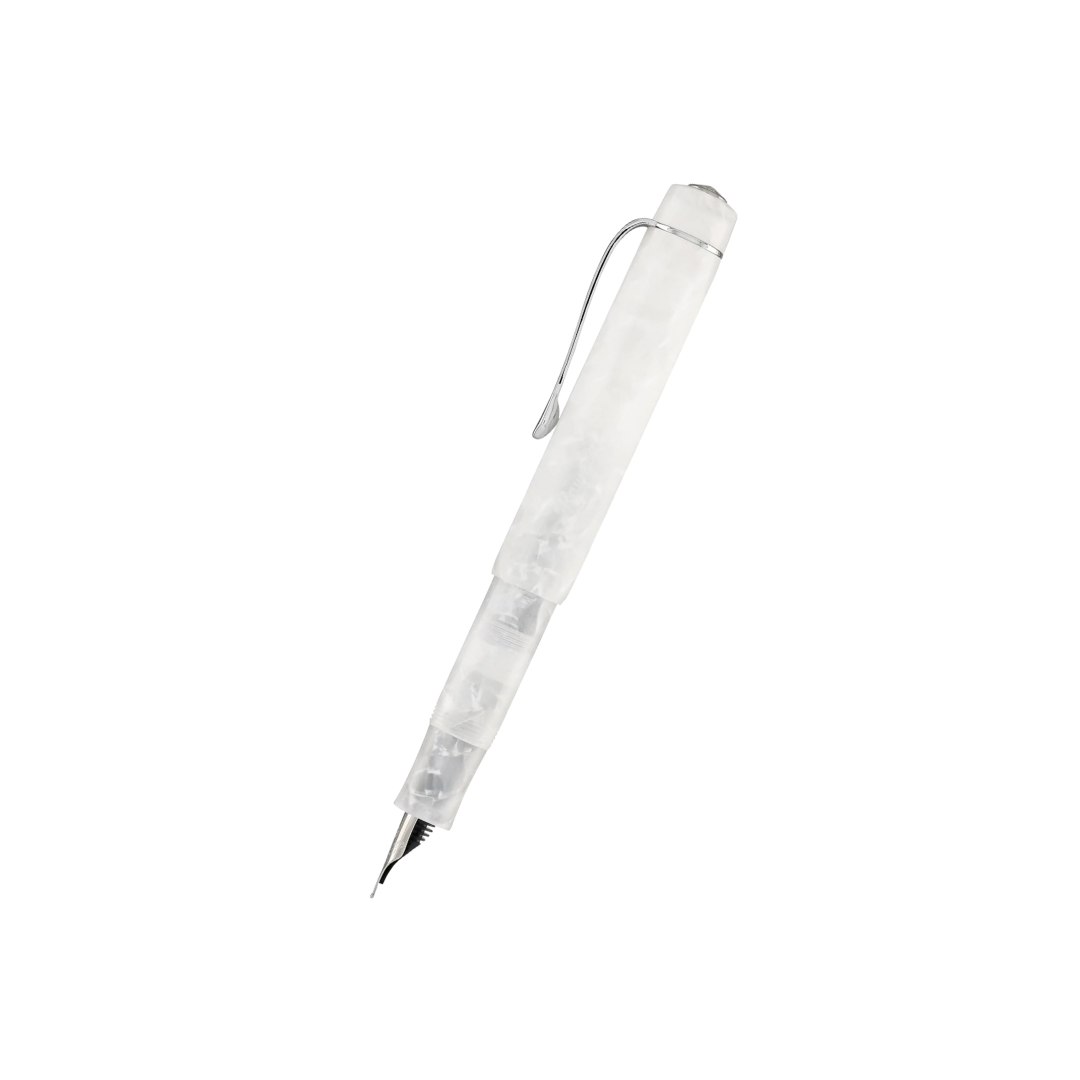 Kaweco Art Sport Fountain Pen - Mineral White — nib close-up