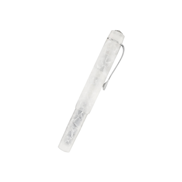 Kaweco Art Sport Fountain Pen - Mineral White — writing at an angle