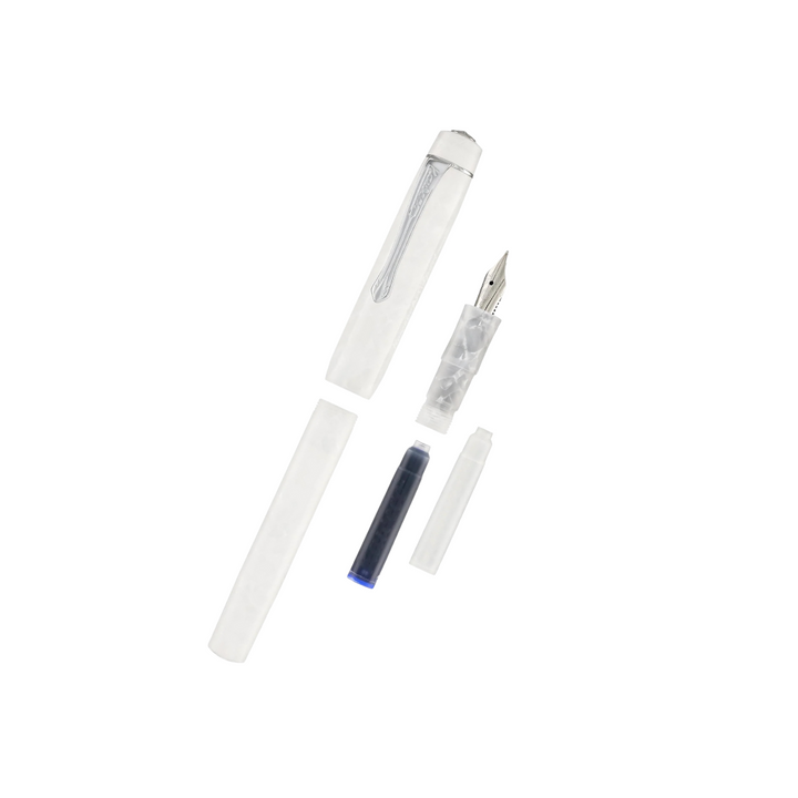 Kaweco Art Sport Fountain Pen - Mineral White — engraving example