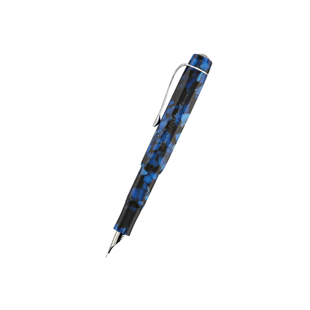 Kaweco Art Sport Fountain Pen - Pebble Blue — nib close-up