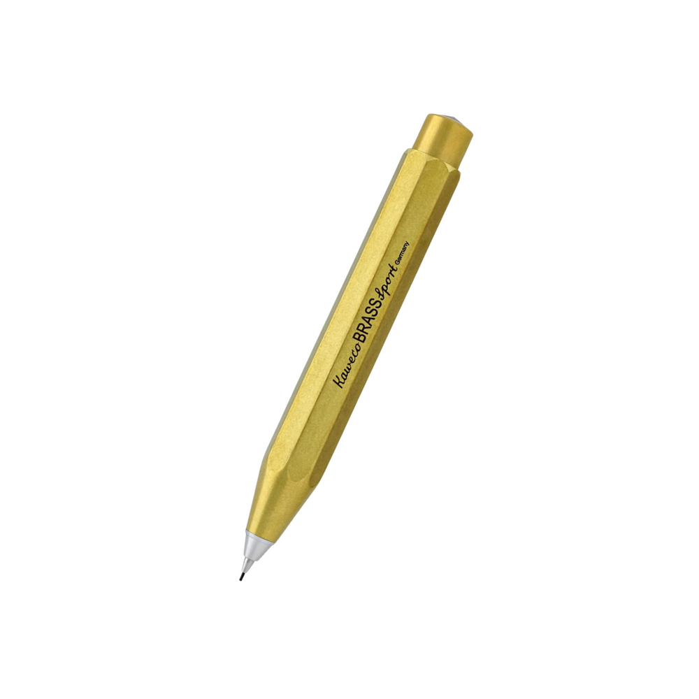 Kaweco Brass Sport Mechanical Pencil — lead extended