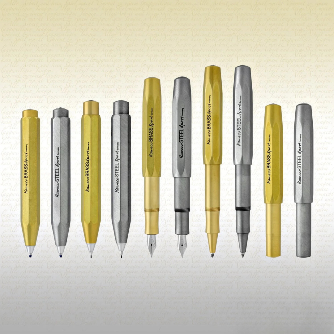 Kaweco Brass Sport Fountain Pen — Kaweco fountain pen — precision nib writing instrument, at Cityluxe Singapore stationery store