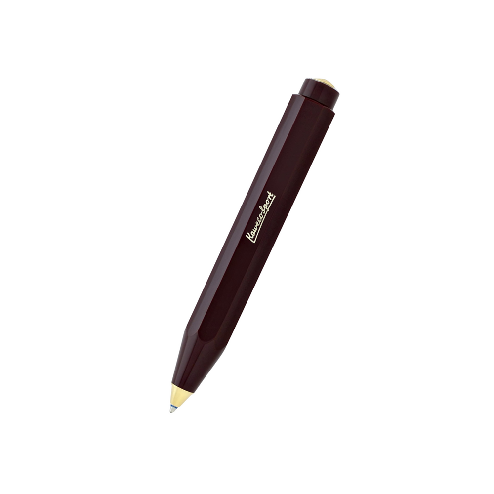 Kaweco Classic Sport Ballpoint Pen in Bordeaux — Kaweco ballpoint pen — reliable smooth-writing everyday pen, at Cityluxe Singapore