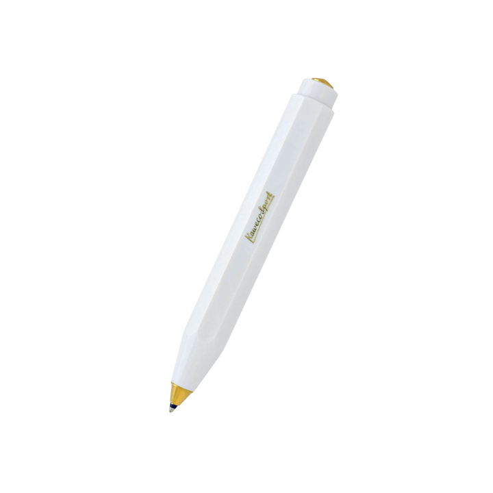 Kaweco Classic Sport Ballpoint Pen in White — Kaweco ballpoint pen — reliable smooth-writing everyday pen, at Cityluxe Singapore