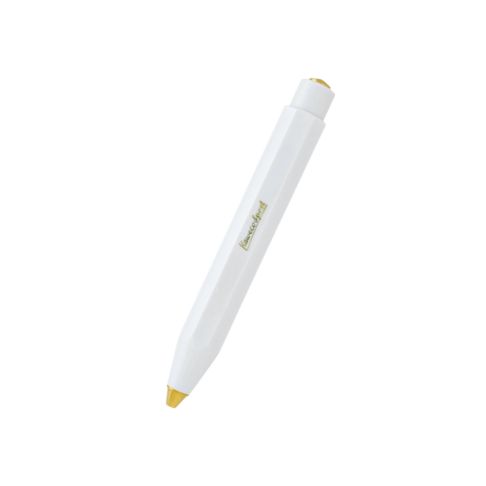 Kaweco Classic Sport Ballpoint Pen in White — Kaweco ballpoint pen — reliable smooth-writing everyday pen, at Cityluxe Singapore