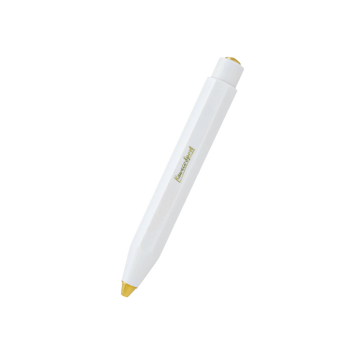 Kaweco Classic Sport Ballpoint Pen in White — Kaweco ballpoint pen — reliable smooth-writing everyday pen, at Cityluxe Singapore