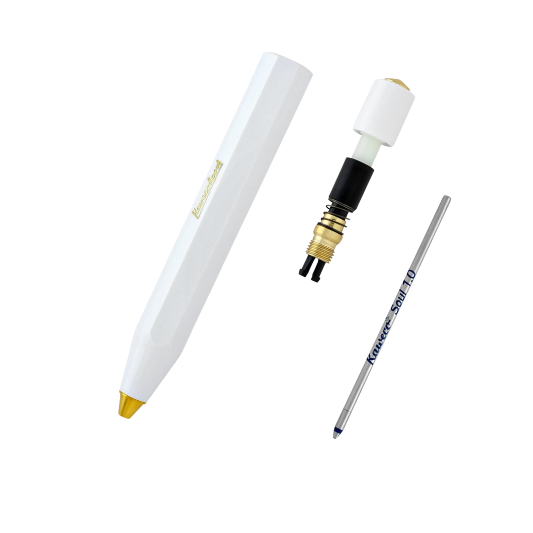 Kaweco Classic Sport Ballpoint Pen in White — Kaweco ballpoint pen — reliable smooth-writing everyday pen, at Cityluxe Singapore