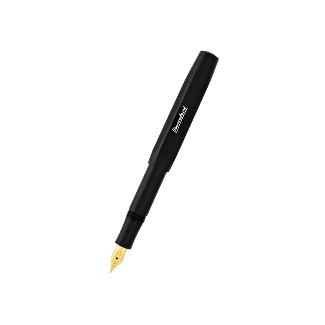 Kaweco Classic Sport Fountain Pen in Black — Kaweco fountain pen — precision nib writing instrument, at Cityluxe Singapore stationery store