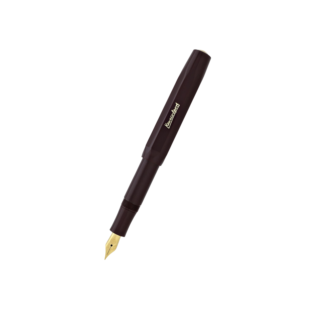 Kaweco Classic Sport Fountain Pen in Bordeaux — Kaweco fountain pen — precision nib writing instrument, at Cityluxe Singapore stationery store
