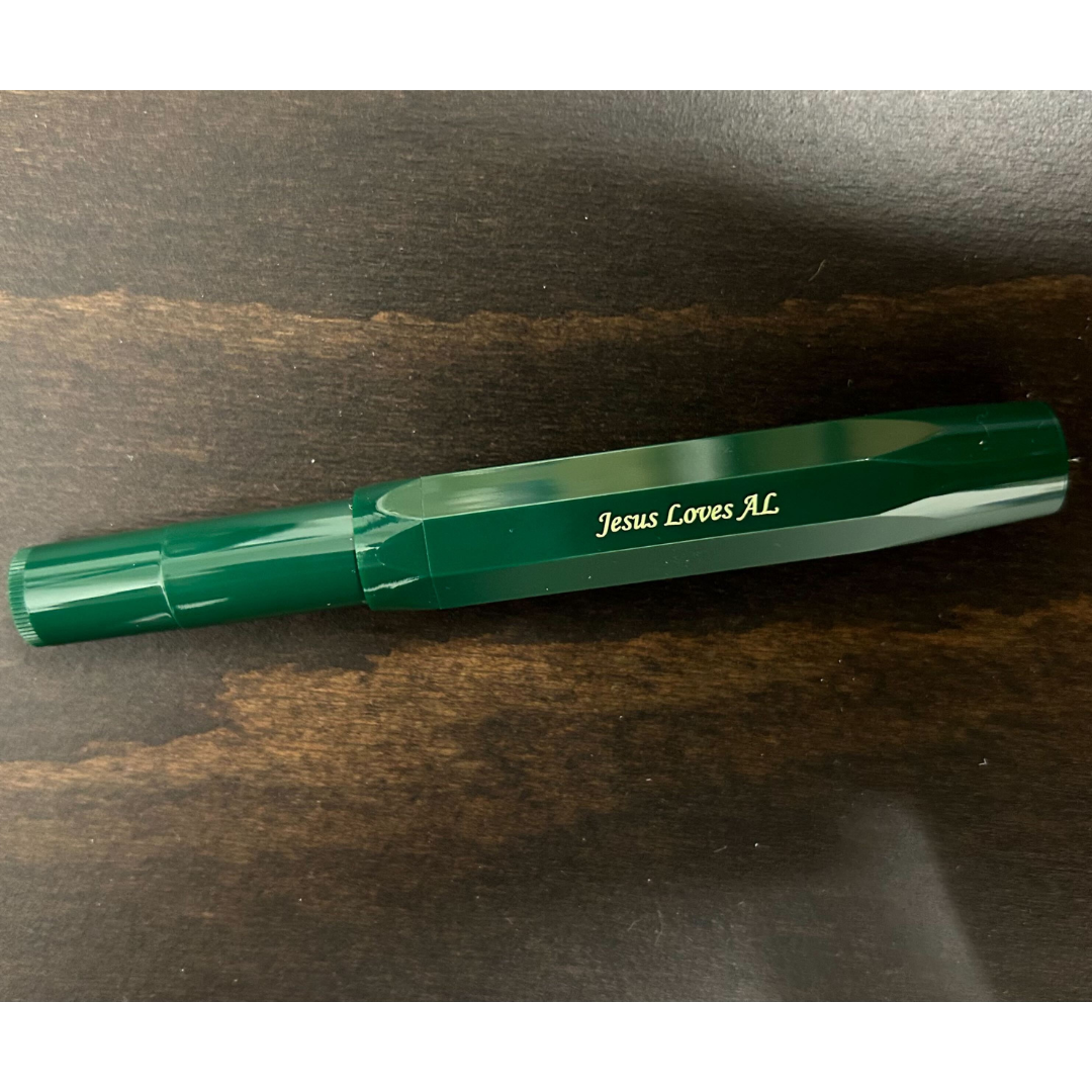 Kaweco Classic Sport Fountain Pen - Green — flat lay