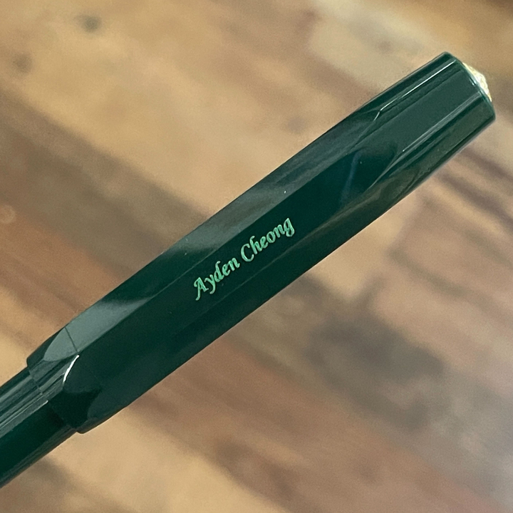 Kaweco Classic Sport Fountain Pen - Green — flat lay