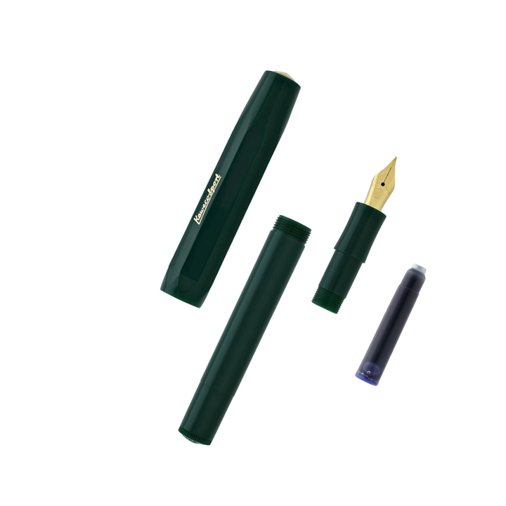 Kaweco Classic Sport Fountain Pen - Green — flat lay