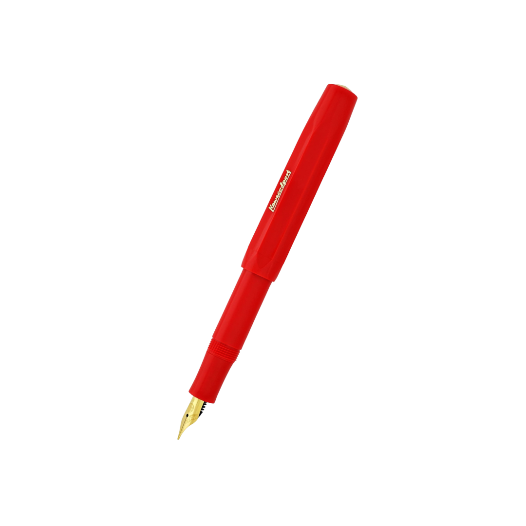 Kaweco Classic Sport Fountain Pen - Red — nib close-up
