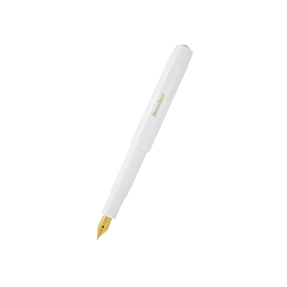 Kaweco Classic Sport Fountain Pen in White — Kaweco fountain pen — precision nib writing instrument, at Cityluxe Singapore stationery store