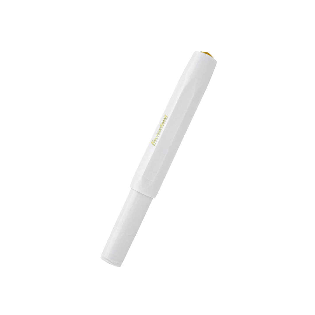 Kaweco Classic Sport Fountain Pen in White — Kaweco fountain pen — precision nib writing instrument, at Cityluxe Singapore stationery store