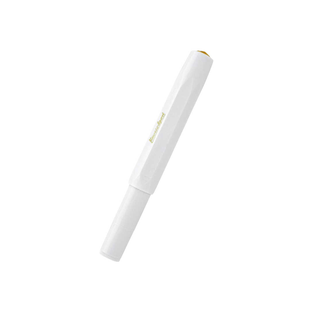 Kaweco Classic Sport Gel Roller Pen - White — with packaging