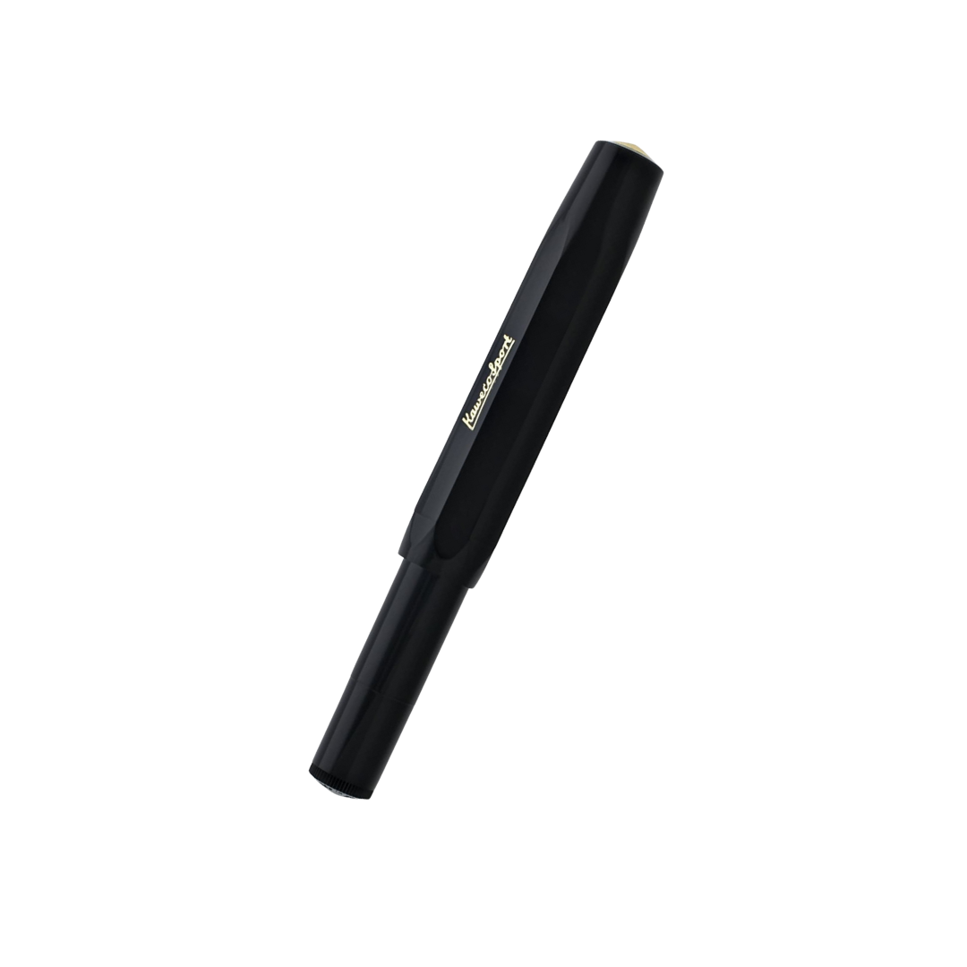 Kaweco Classic Sport Gel Rollerball Pen in Black — Kaweco rollerball pen — fluid gel ink writing instrument, at Cityluxe Singapore