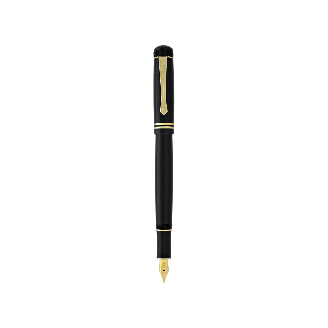 Kaweco DIA2 Fountain Pen - Black with Gold Trim — barrel detail