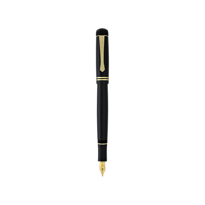 Kaweco DIA2 Fountain Pen - Black with Gold Trim — barrel detail
