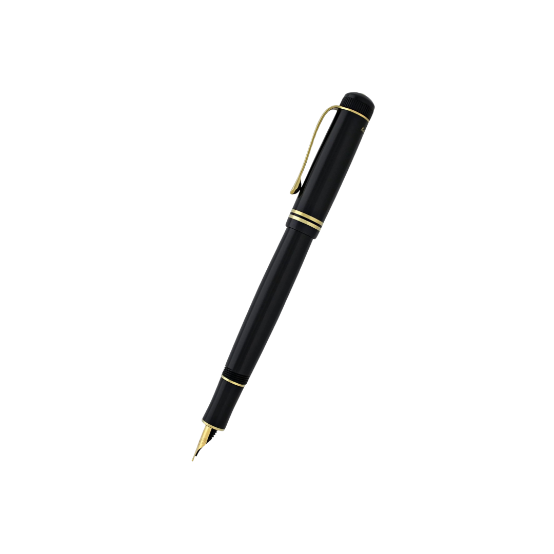 Kaweco DIA2 Fountain Pen - Black with Gold Trim — nib close-up
