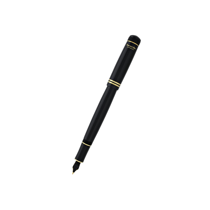 Kaweco DIA2 Fountain Pen - Black with Gold Trim — with packaging