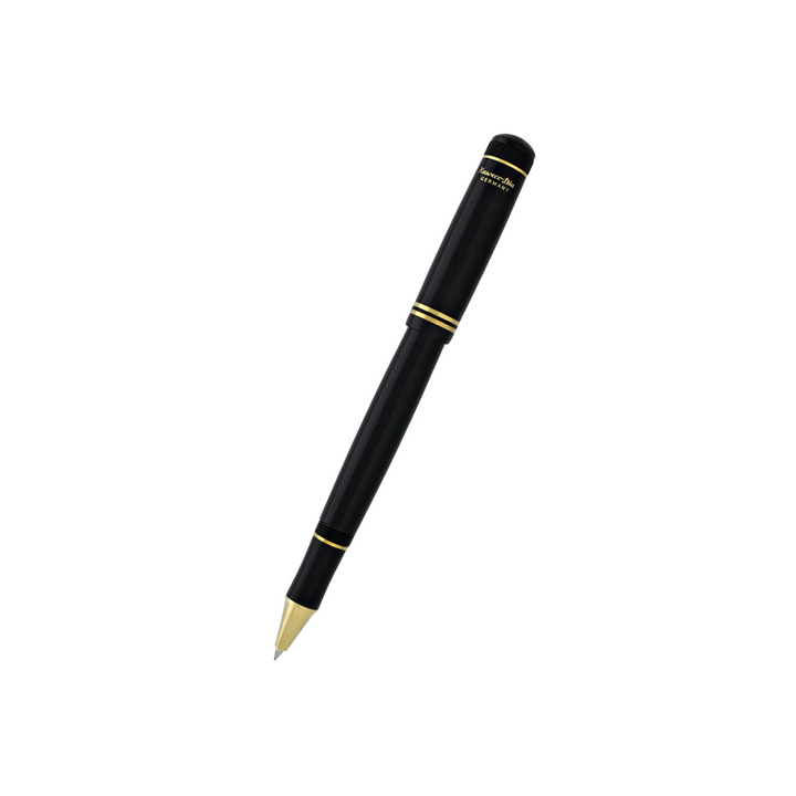Kaweco DIA2 Rollerball Pen - Black with Gold Trim — with packaging