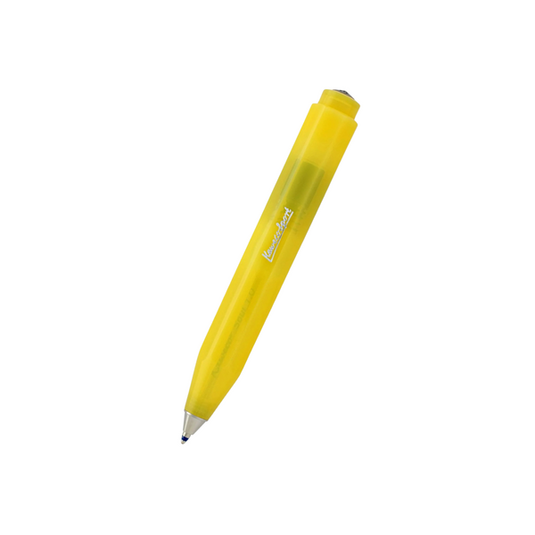 Kaweco Frosted Sport Ballpoint Pen - Sweet Banana — capped