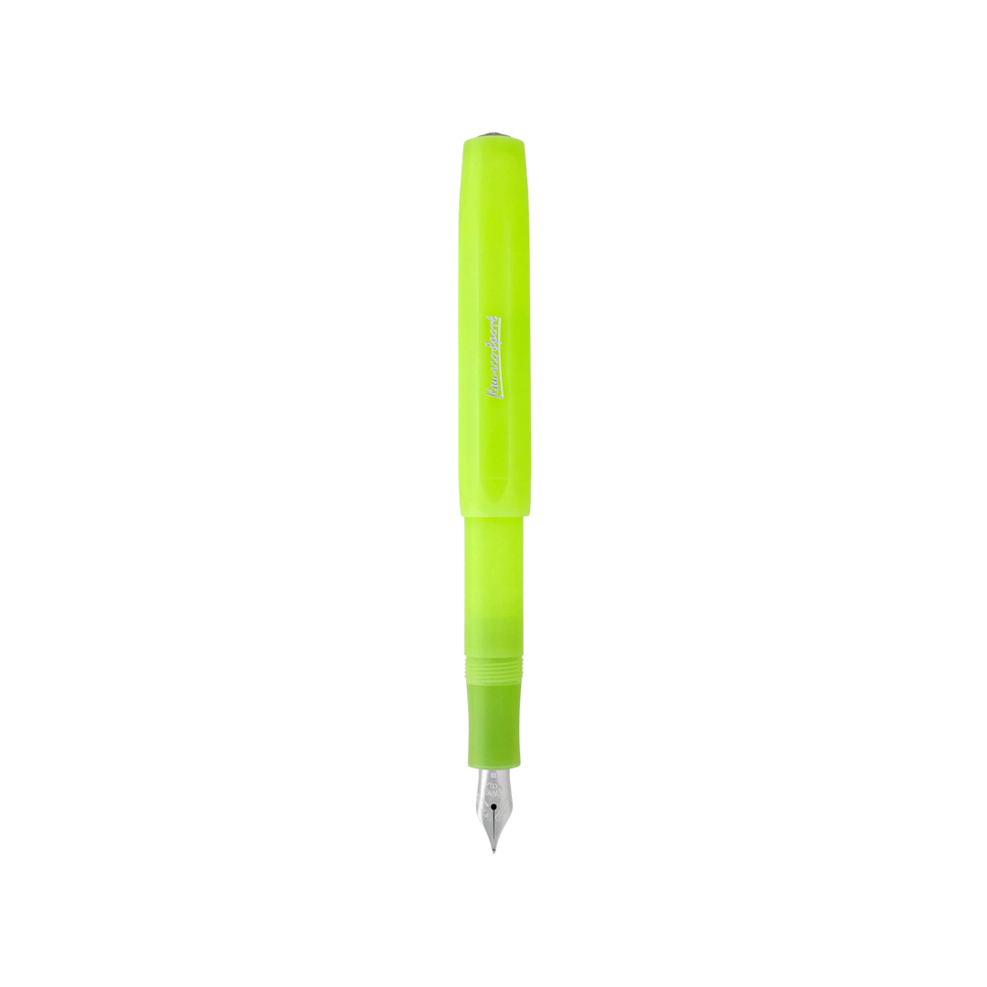 Kaweco Frosted Sport Fountain Pen - Fine Lime — barrel detail