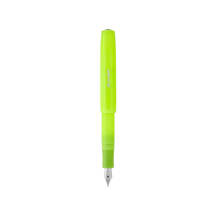Kaweco Frosted Sport Fountain Pen - Fine Lime — barrel detail
