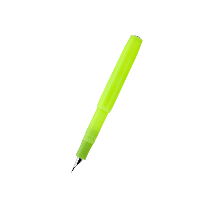 Kaweco Frosted Sport Fountain Pen - Fine Lime — nib close-up