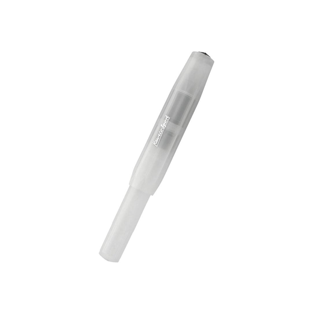 Kaweco Frosted Sport Fountain Pen - Natural Coconut — writing at an angle