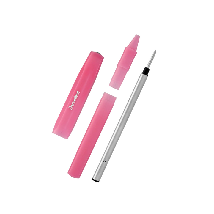 Kaweco Frosted Sport Gel Rollerball Pen - Blush Pitaya — tip detail