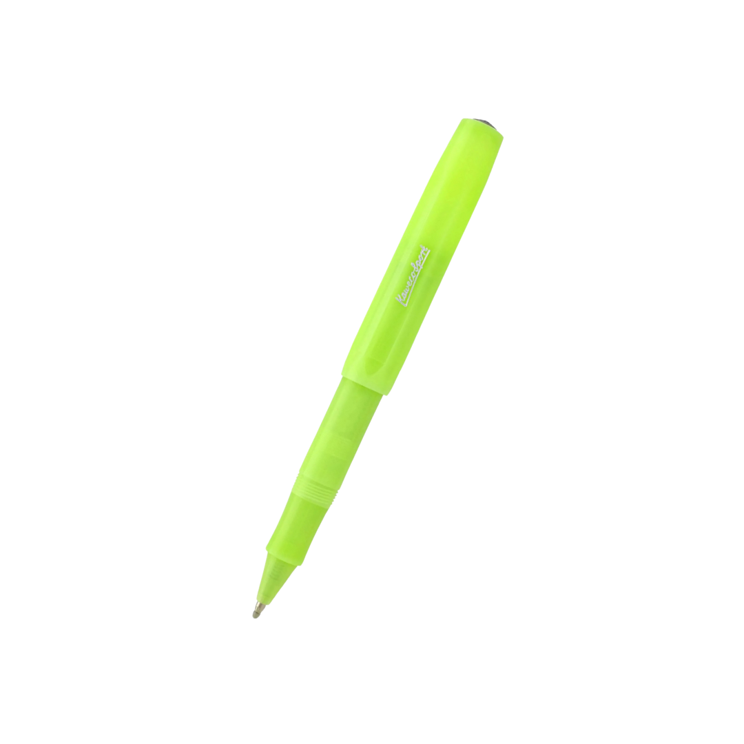 Kaweco Frosted Sport Gel Rollerball Pen - Fine Lime — capped