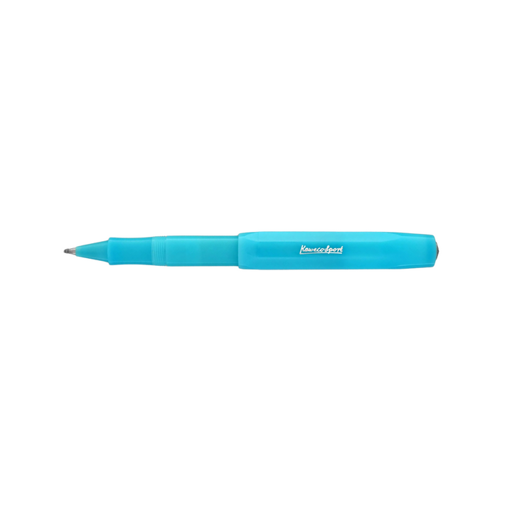 Kaweco Frosted Sport Gel Rollerball Pen - Light Blueberry — barrel detail