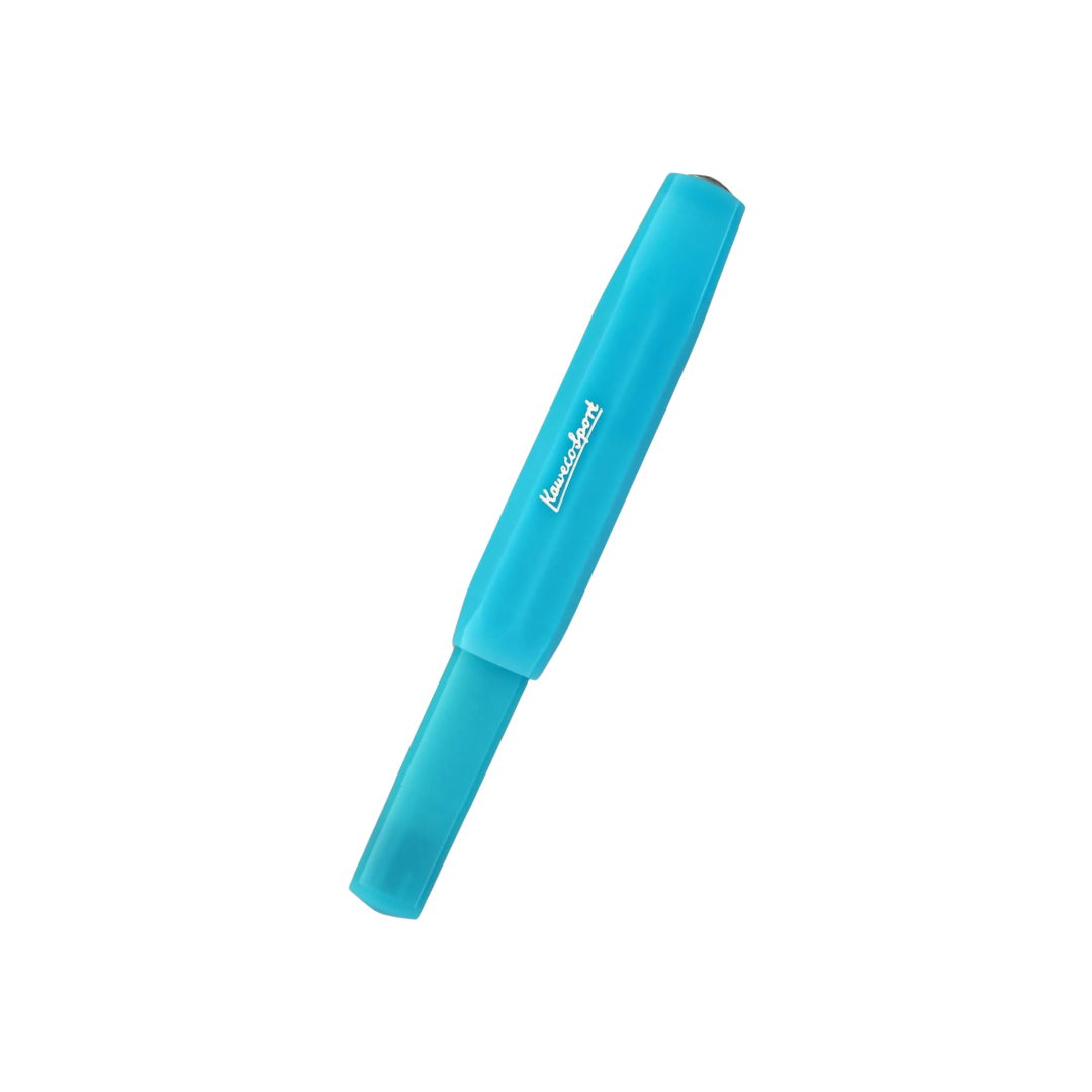 Kaweco Frosted Sport Gel Rollerball Pen - Light Blueberry — tip detail