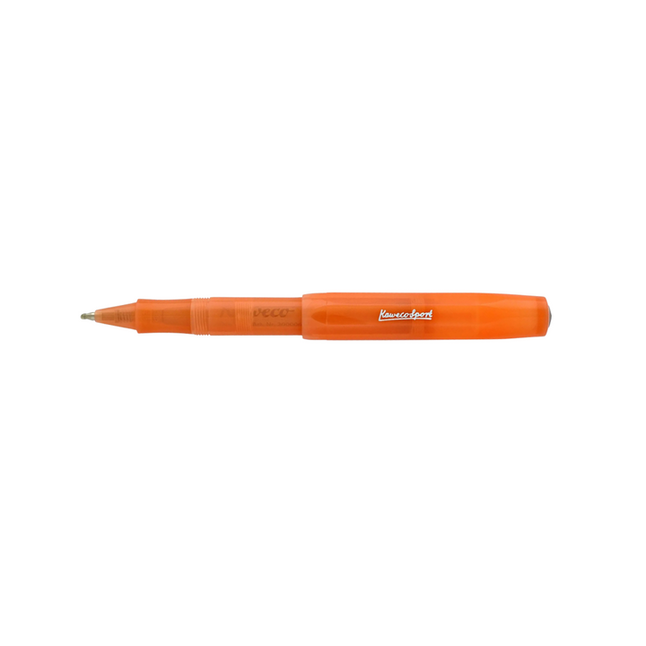 Kaweco Frosted Sport Gel Rollerball Pen - Soft Mandarin — barrel detail
