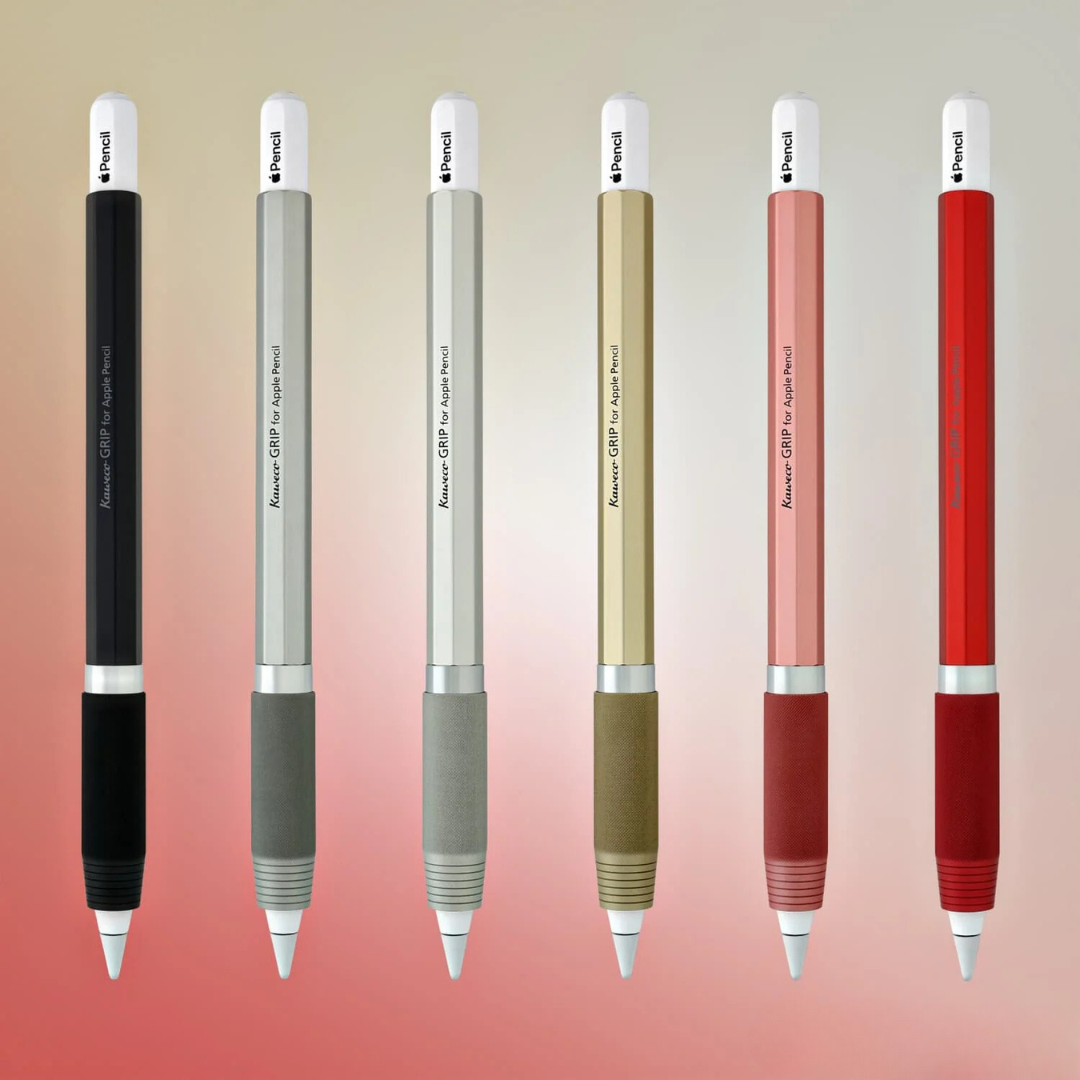 Kaweco Grip for Apple Pencil Red — flat lay